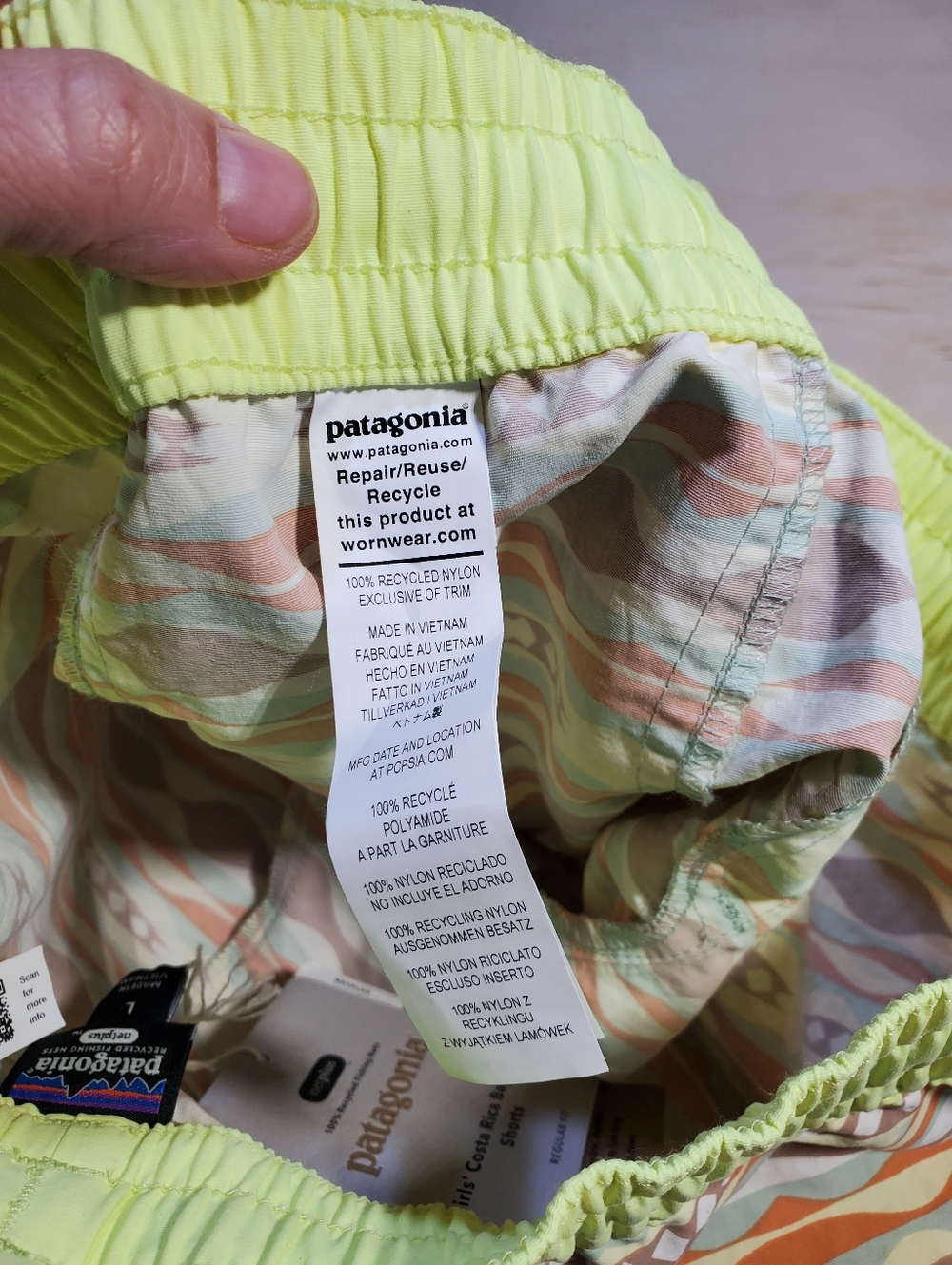 Patagonia Girls Baggies Shorts - Picture 12 of 12